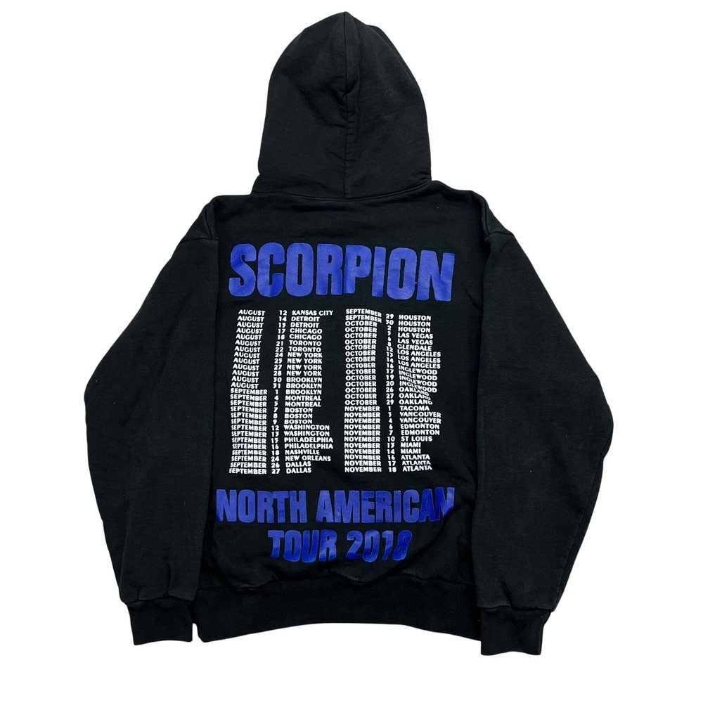 Drake Scorpion Tour 2018 Heavyweight Hoodie Coldblood North America Black M